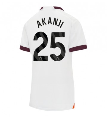 Manchester City Manuel Akanji #25 Udebanetrøje Dame 2023-24 Kort ærmer